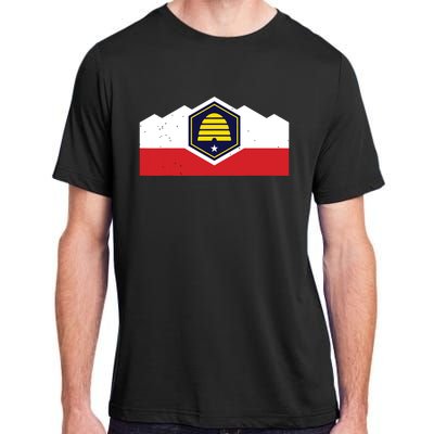 State Flag Of Utah New 2024 Beehive Design Adult ChromaSoft Performance T-Shirt