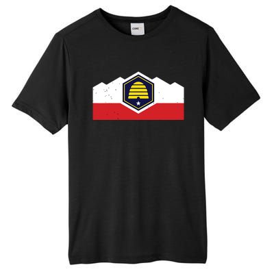 State Flag Of Utah New 2024 Beehive Design Tall Fusion ChromaSoft Performance T-Shirt