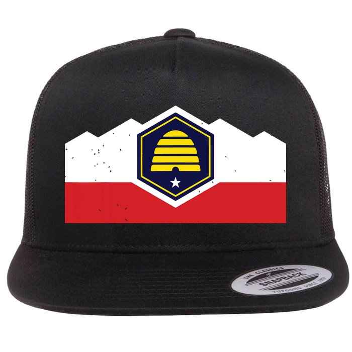 State Flag Of Utah New 2024 Beehive Design Flatbill Hat
