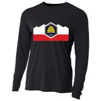 State Flag Of Utah New 2024 Beehive Design Cooling Performance Long Sleeve Crew