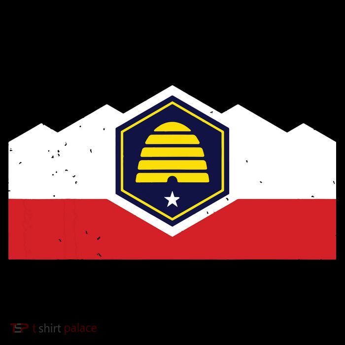 State Flag Of Utah New 2024 Beehive Design Poster