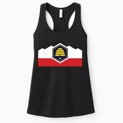 State Flag Of Utah New 2024 Beehive Design Womens Tank Top