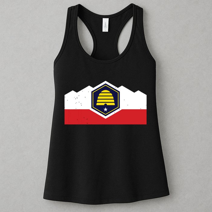 State Flag Of Utah New 2024 Beehive Design Womens Tank Top