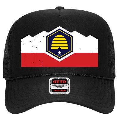 State Flag Of Utah New 2024 Beehive Design Trucker Hat