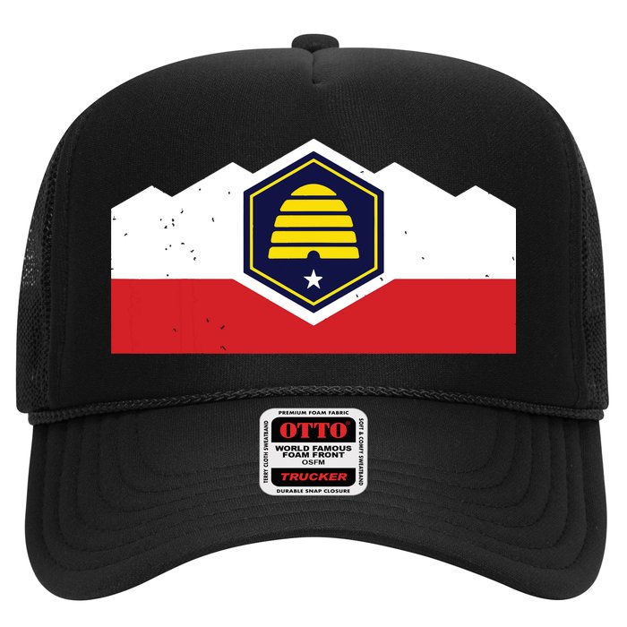 State Flag Of Utah New 2024 Beehive Design Trucker Hat
