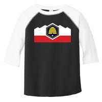 State Flag Of Utah New 2024 Beehive Design Toddler Fine Jersey T-Shirt