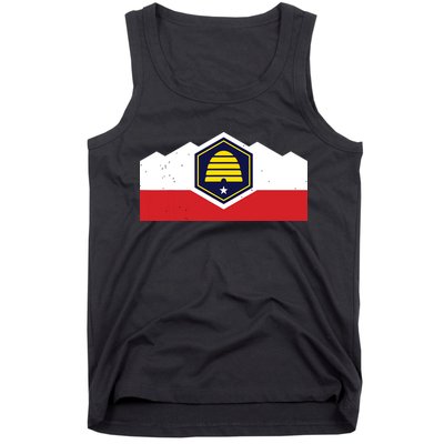 State Flag Of Utah New 2024 Beehive Design Tank Top