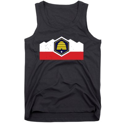 State Flag Of Utah New 2024 Beehive Design Tank Top