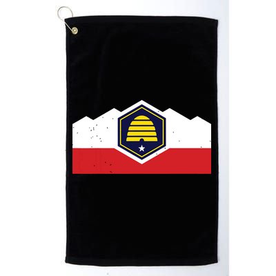 State Flag Of Utah New 2024 Beehive Design Golf Towel