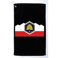 State Flag Of Utah New 2024 Beehive Design Golf Towel
