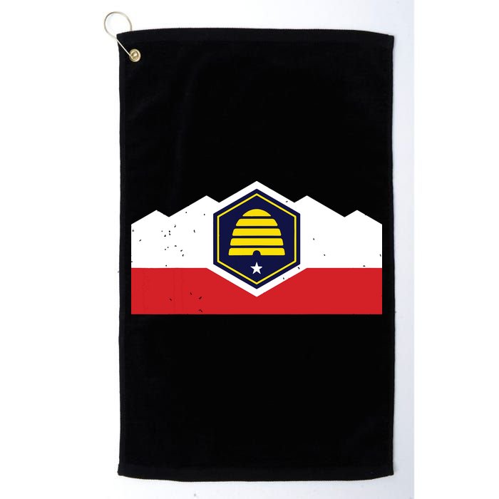 State Flag Of Utah New 2024 Beehive Design Golf Towel