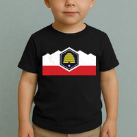 State Flag Of Utah New 2024 Beehive Design Toddler T-Shirt
