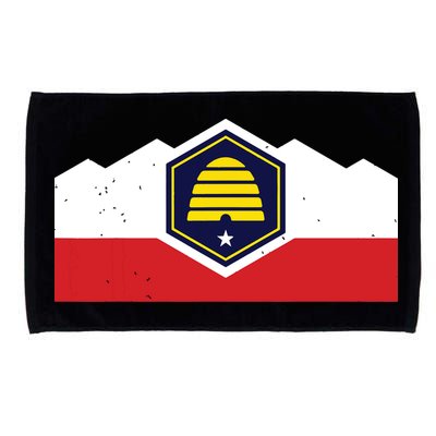 State Flag Of Utah New 2024 Beehive Design Microfiber Hand Towel