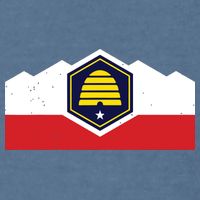 State Flag Of Utah New 2024 Beehive Design Garment-Dyed Sweatshirt
