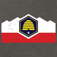 State Flag Of Utah New 2024 Beehive Design Cotton Canvas Backpack