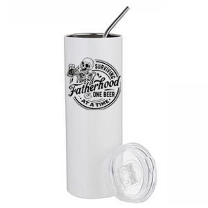 Surviving Fatherhood One Beer At A Time Stainless Steel Tumbler