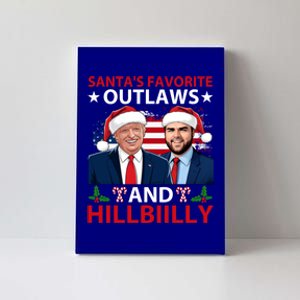 Santa’S Favorite Outlaws And Hillbiilly Trump Vance Christmas Funny Gift Canvas