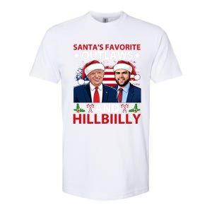 Santa’S Favorite Outlaws And Hillbiilly Trump Vance Christmas Funny Gift Softstyle CVC T-Shirt