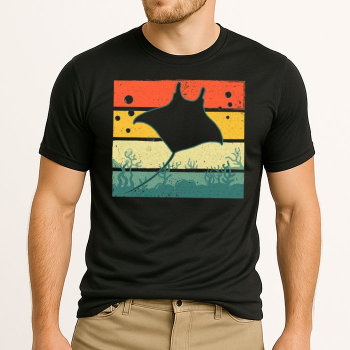 Stingray Funny Ocean Animal Cooling Performance Crew T-Shirt