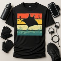 Stingray Funny Ocean Animal Cooling Performance Crew T-Shirt