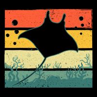Stingray Funny Ocean Animal Cooling Performance Crew T-Shirt