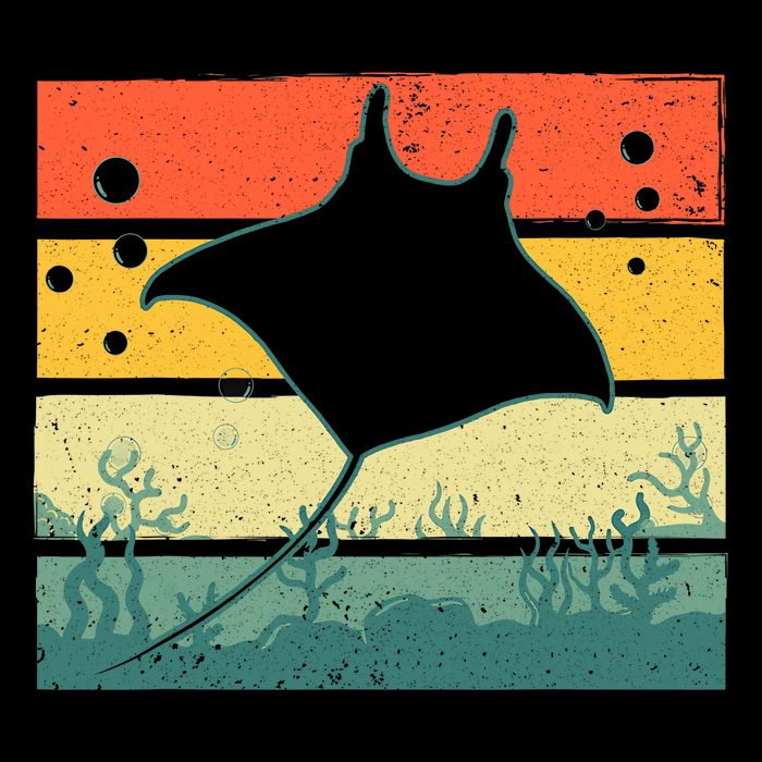 Stingray Funny Ocean Animal Cooling Performance Crew T-Shirt