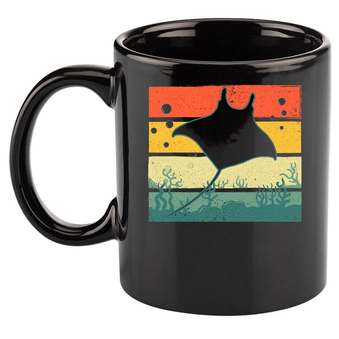 Stingray Funny Ocean Animal 11oz C Handle Ceramic Mug