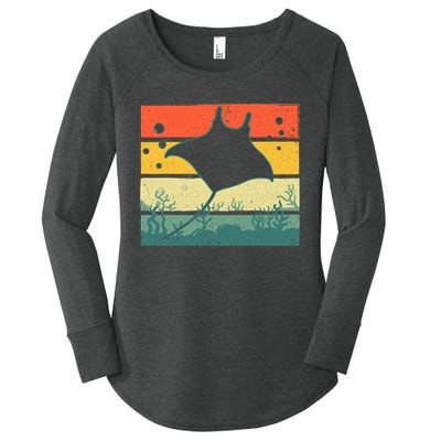 Stingray Funny Ocean Animal Women's Perfect Tri Tunic Long Sleeve Shirt