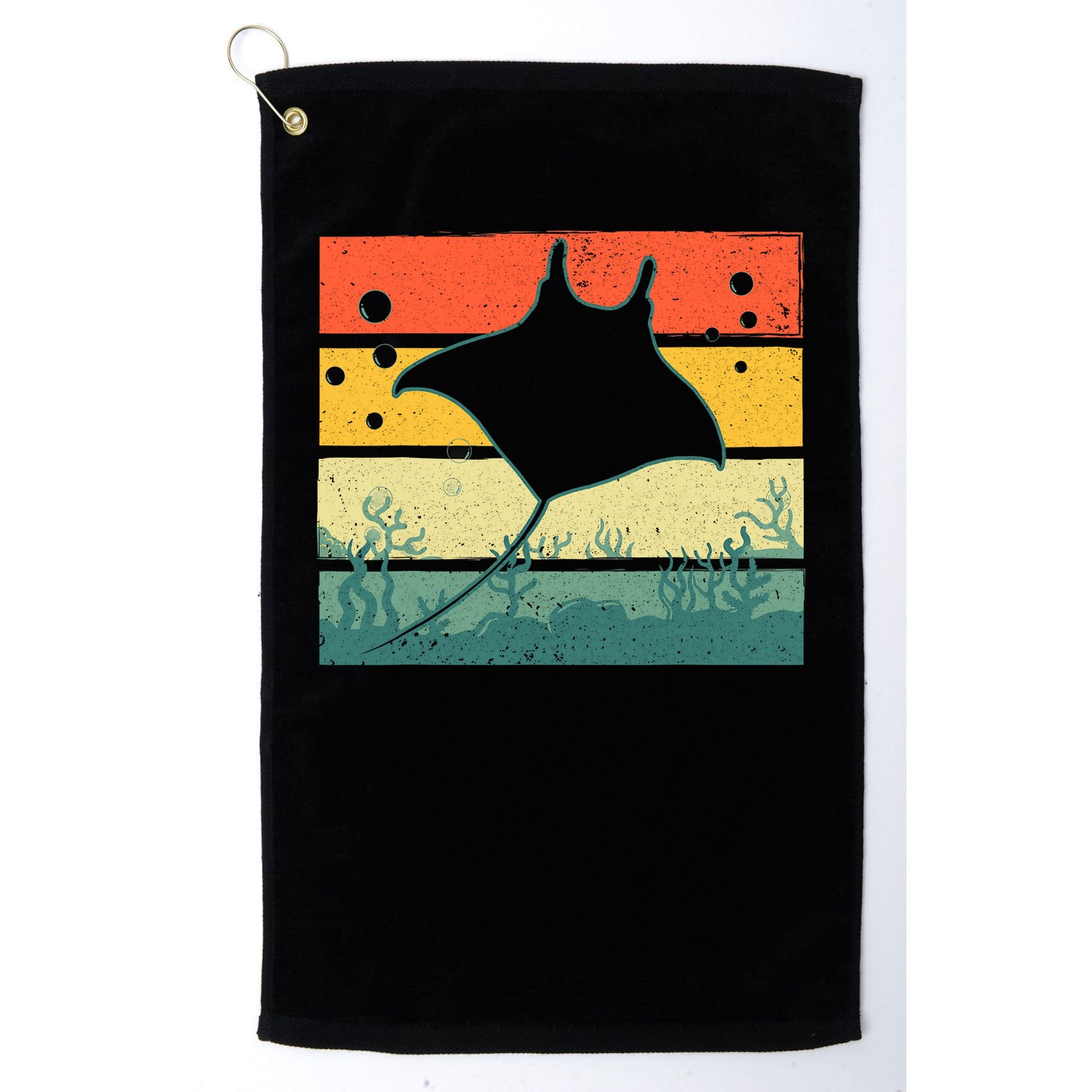 Stingray Funny Ocean Animal Golf Towel