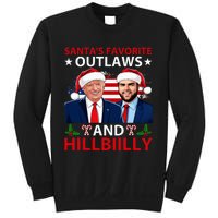 Santa’S Favorite Outlaws & Hillbiilly Trump Vance Christmas Sweatshirt