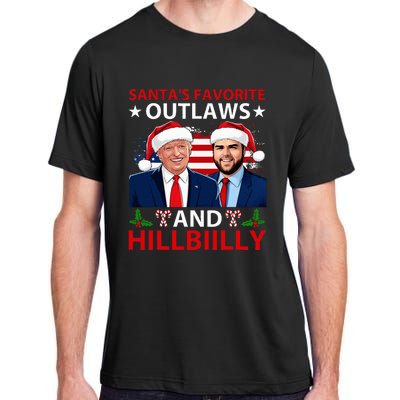 Santa’S Favorite Outlaws & Hillbiilly Trump Vance Christmas Adult ChromaSoft Performance T-Shirt