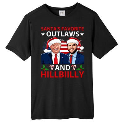 Santa’S Favorite Outlaws & Hillbiilly Trump Vance Christmas Tall Fusion ChromaSoft Performance T-Shirt