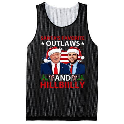 Santa’S Favorite Outlaws & Hillbiilly Trump Vance Christmas Mesh Reversible Basketball Jersey Tank