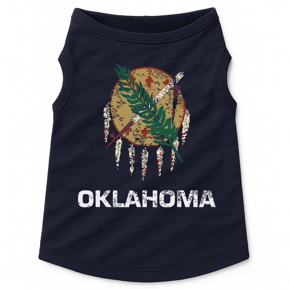 State Flag Of Oklahoma Tulsa Norman Oklahoma City Doggie Tank