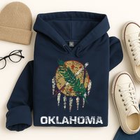 State Flag Of Oklahoma Tulsa Norman Oklahoma City Hoodie