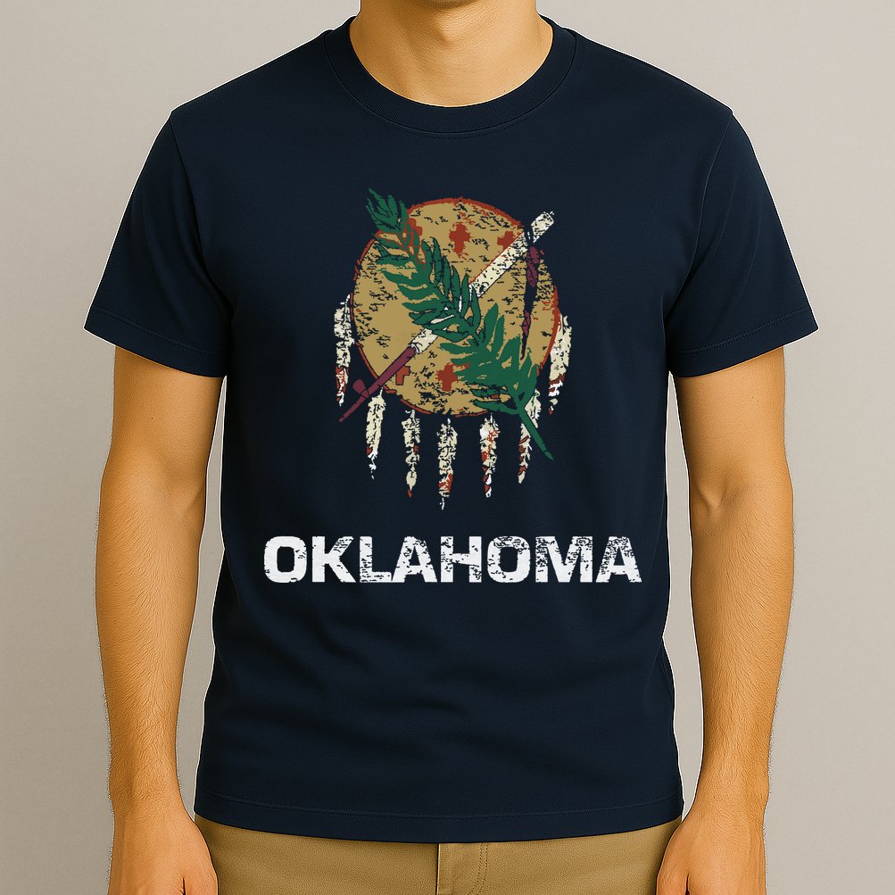State Flag Of Oklahoma Tulsa Norman Oklahoma City T-Shirt