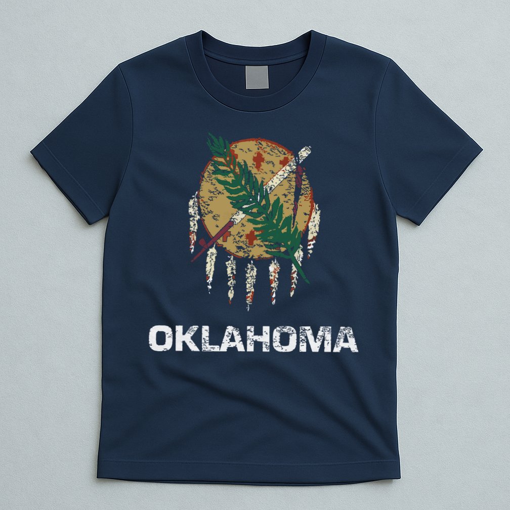 State Flag Of Oklahoma Tulsa Norman Oklahoma City T-Shirt