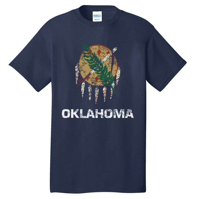 State Flag Of Oklahoma Tulsa Norman Oklahoma City Tall T-Shirt