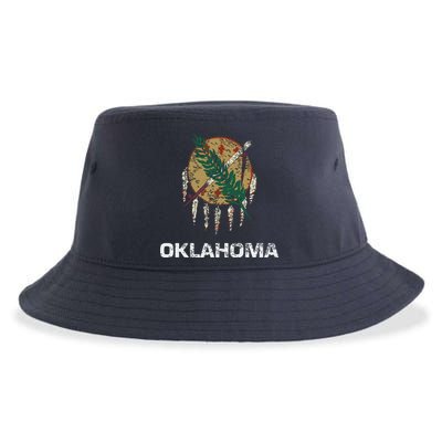 State Flag Of Oklahoma Tulsa Norman Oklahoma City Sustainable Bucket Hat