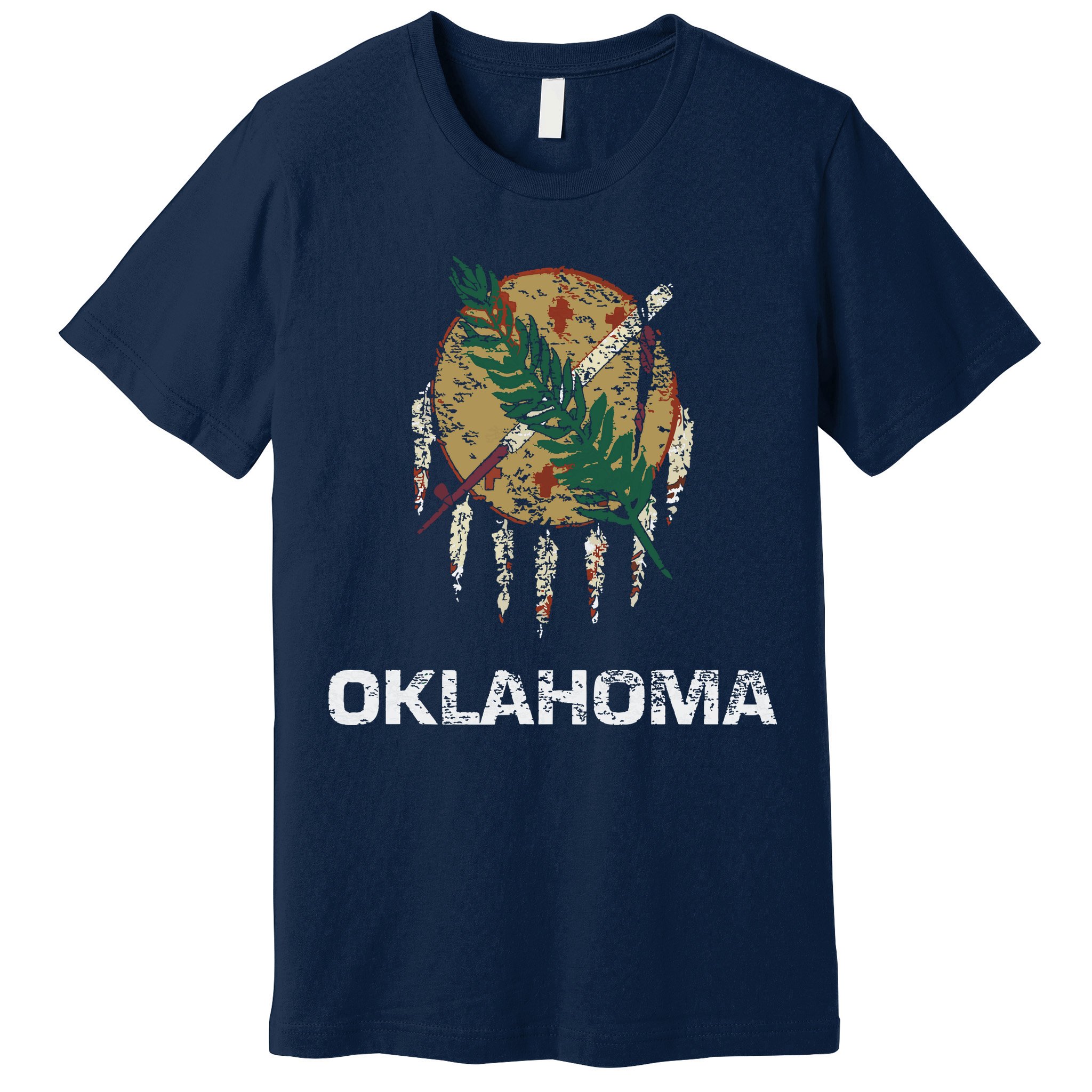 State Flag Of Oklahoma Tulsa Norman Oklahoma City Premium T-Shirt