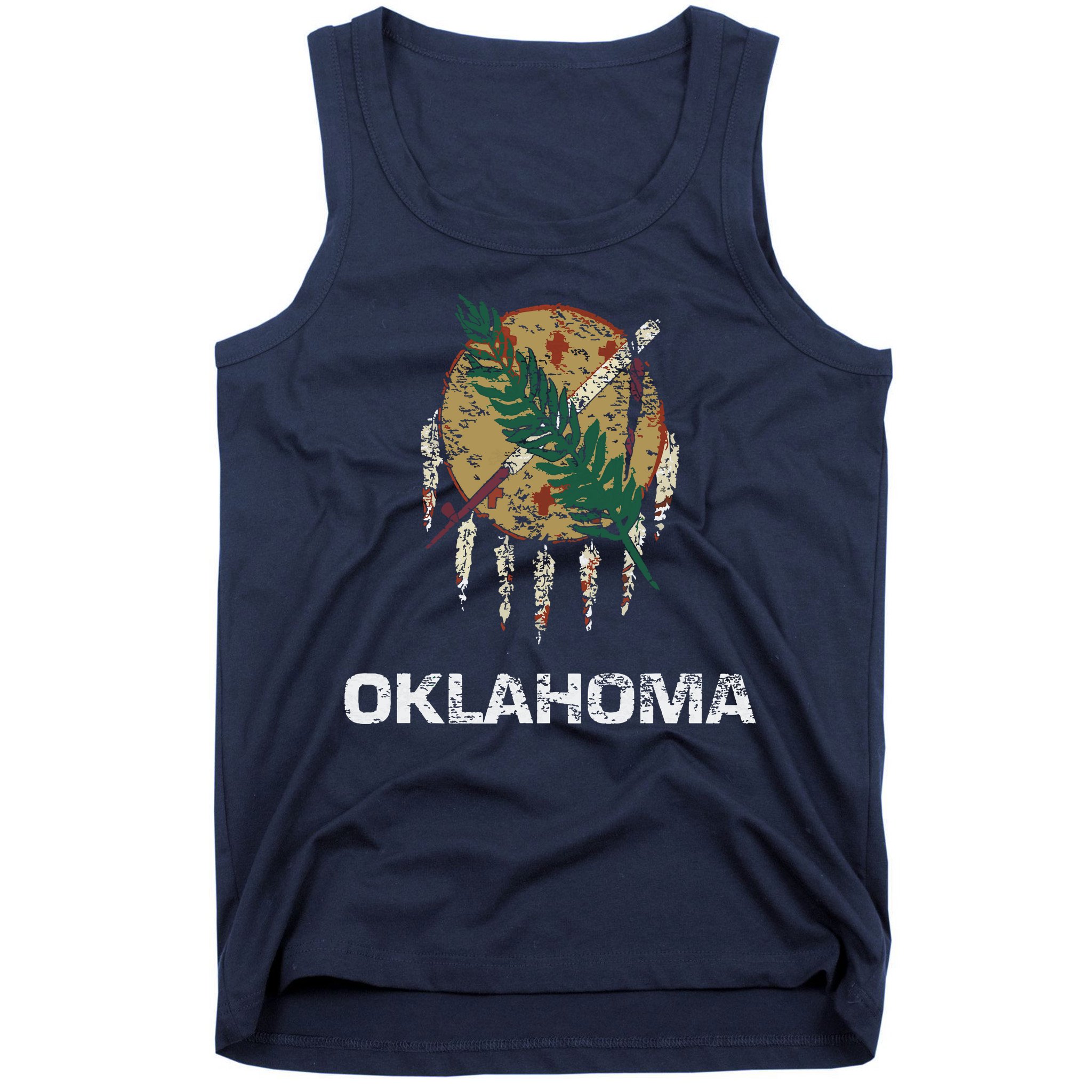 State Flag Of Oklahoma Tulsa Norman Oklahoma City Tank Top