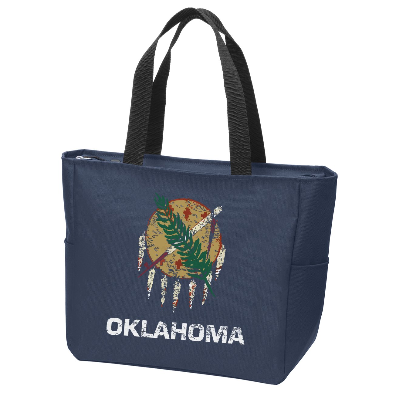 State Flag Of Oklahoma Tulsa Norman Oklahoma City Zip Tote Bag