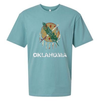 State Flag Of Oklahoma Tulsa Norman Oklahoma City Sueded Cloud Jersey T-Shirt