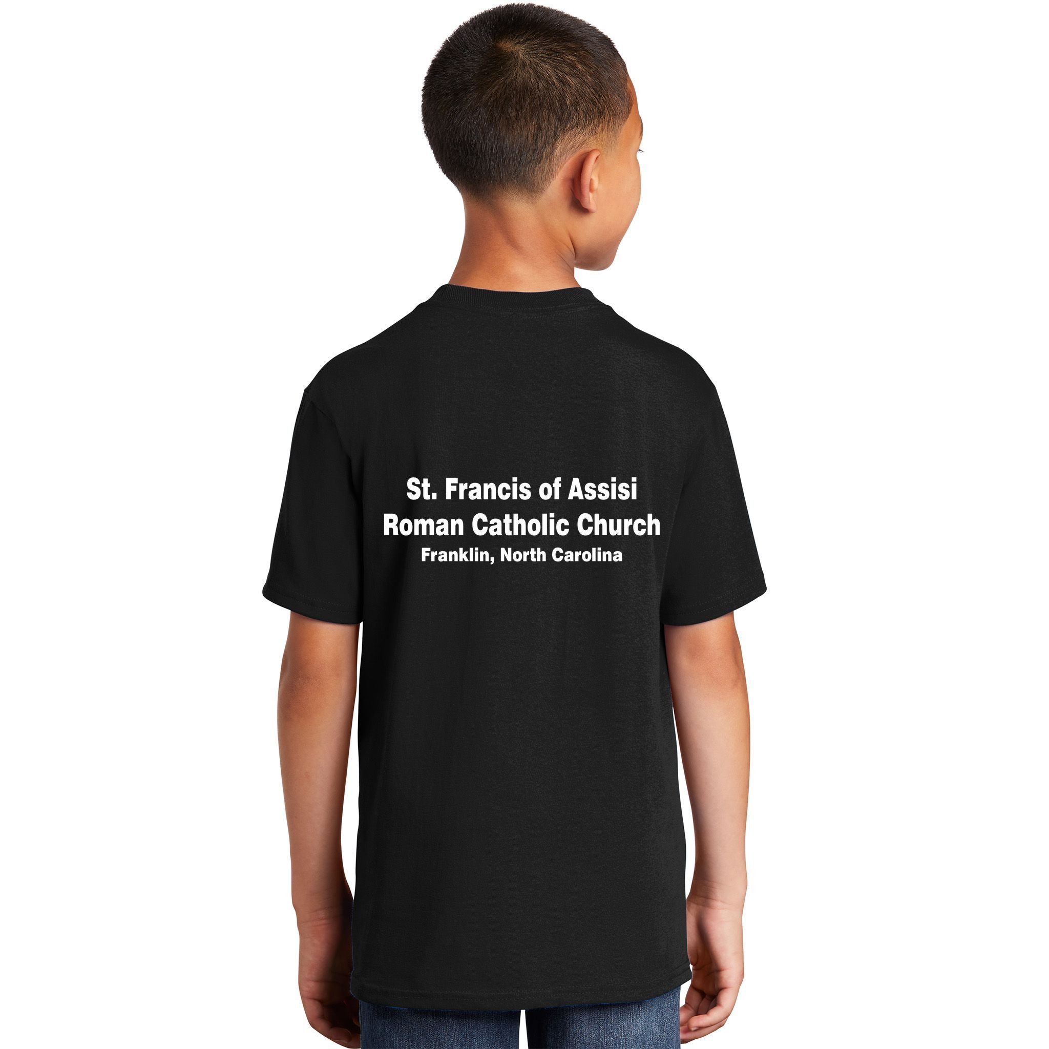 St. Francis Of Assisi Roman Catholic Church Franklin North Carolina Kids T-Shirt