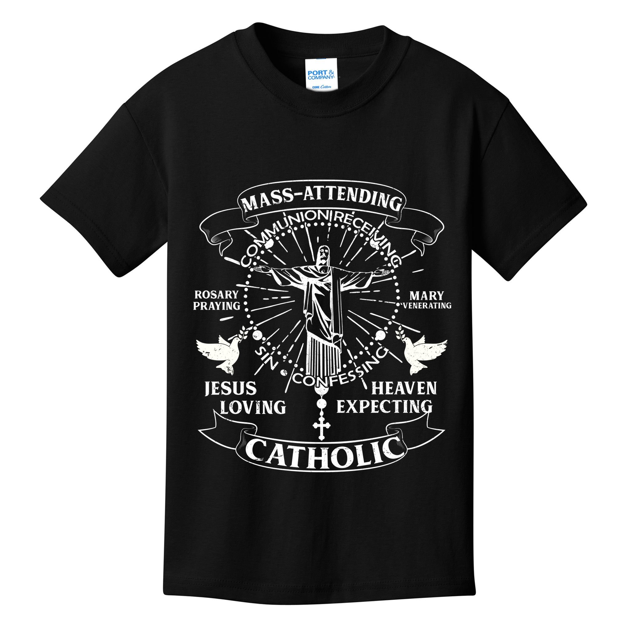 St. Francis Of Assisi Roman Catholic Church Franklin North Carolina Kids T-Shirt