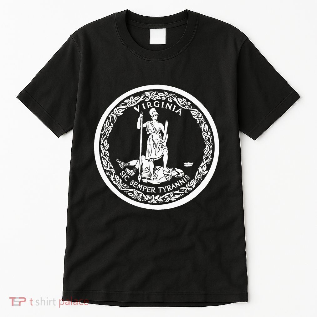 State Flag Of Virginia Seal Roanoke Richmond Norfolk Tall T-Shirt