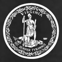 State Flag Of Virginia Seal Roanoke Richmond Norfolk Adult Drive Performance Visor