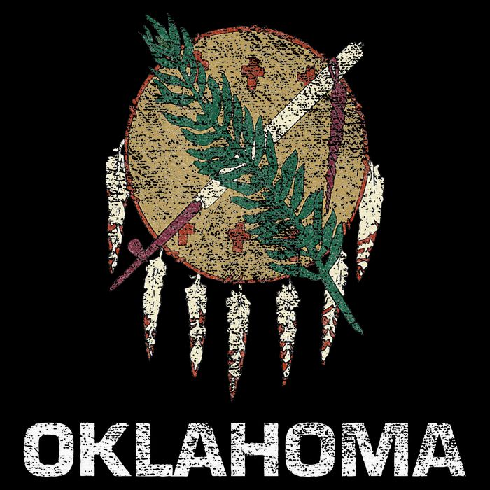 STATE FLAG OF OKLAHOMA TULSA NORMAN OKLAHOMA CITY City Backpack