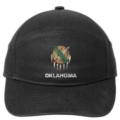 STATE FLAG OF OKLAHOMA TULSA NORMAN OKLAHOMA CITY 7-Panel Snapback Hat