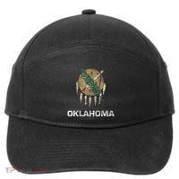 STATE FLAG OF OKLAHOMA TULSA NORMAN OKLAHOMA CITY 7-Panel Snapback Hat